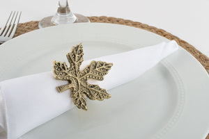 Fall Leaf Handmade Napkin Rings (set of 4)